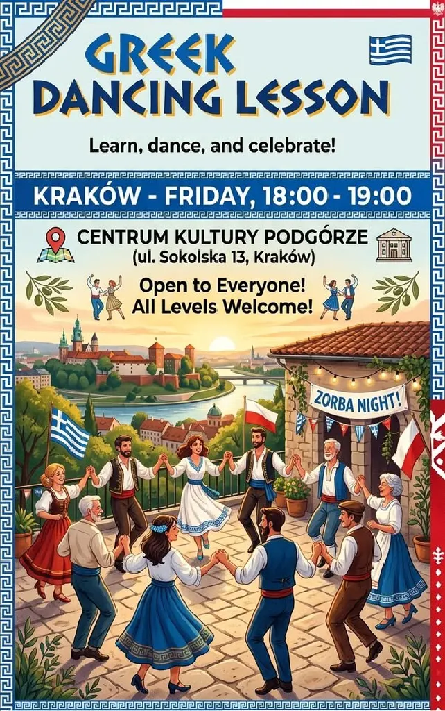 Greckie tańce – cotygodniowe zajęcia