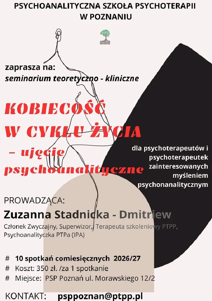 Kobiecość w cyklu życia – seminarium psychoanalityczne