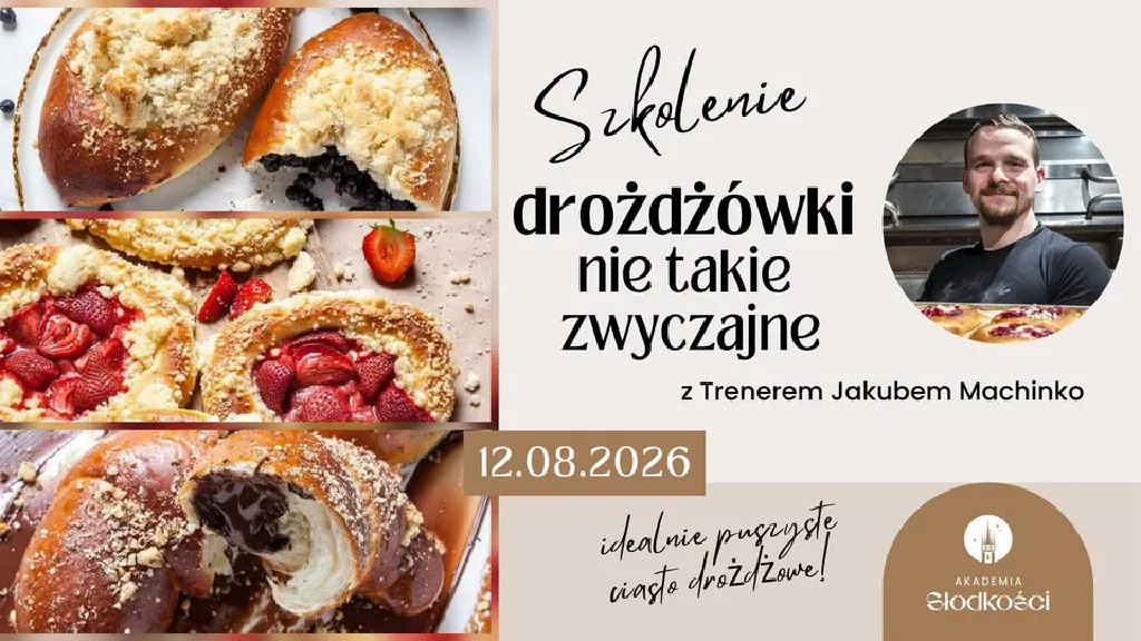 Warsztaty wypiekowe: Drożdżówki z Jakubem Machinko