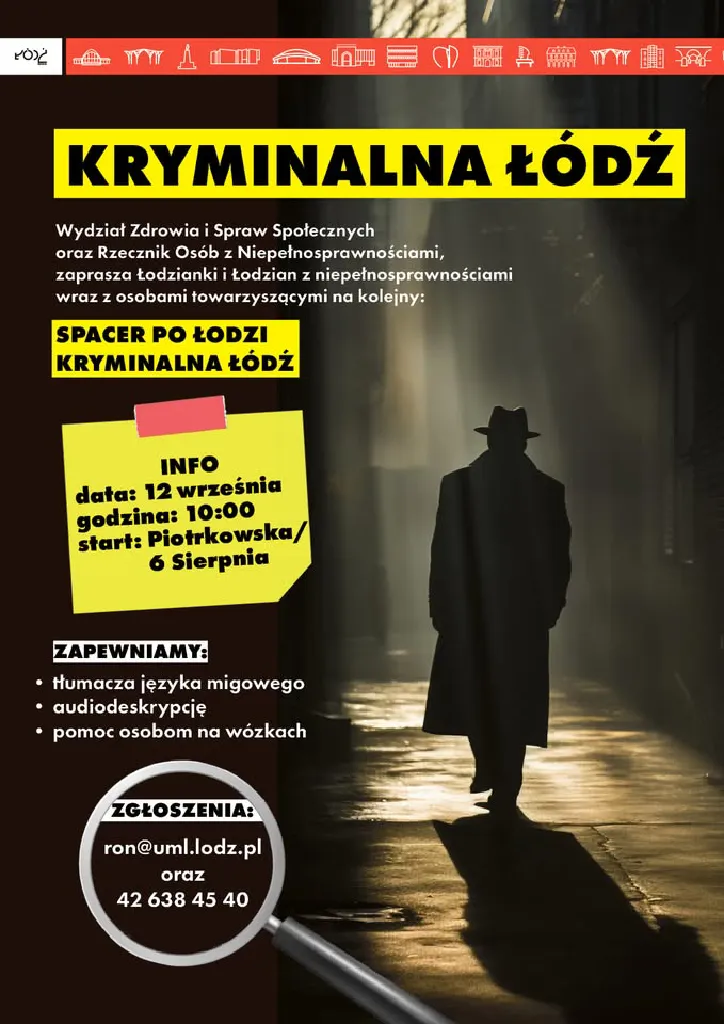 Spacer Kryminalny – Kryminalna Łódź