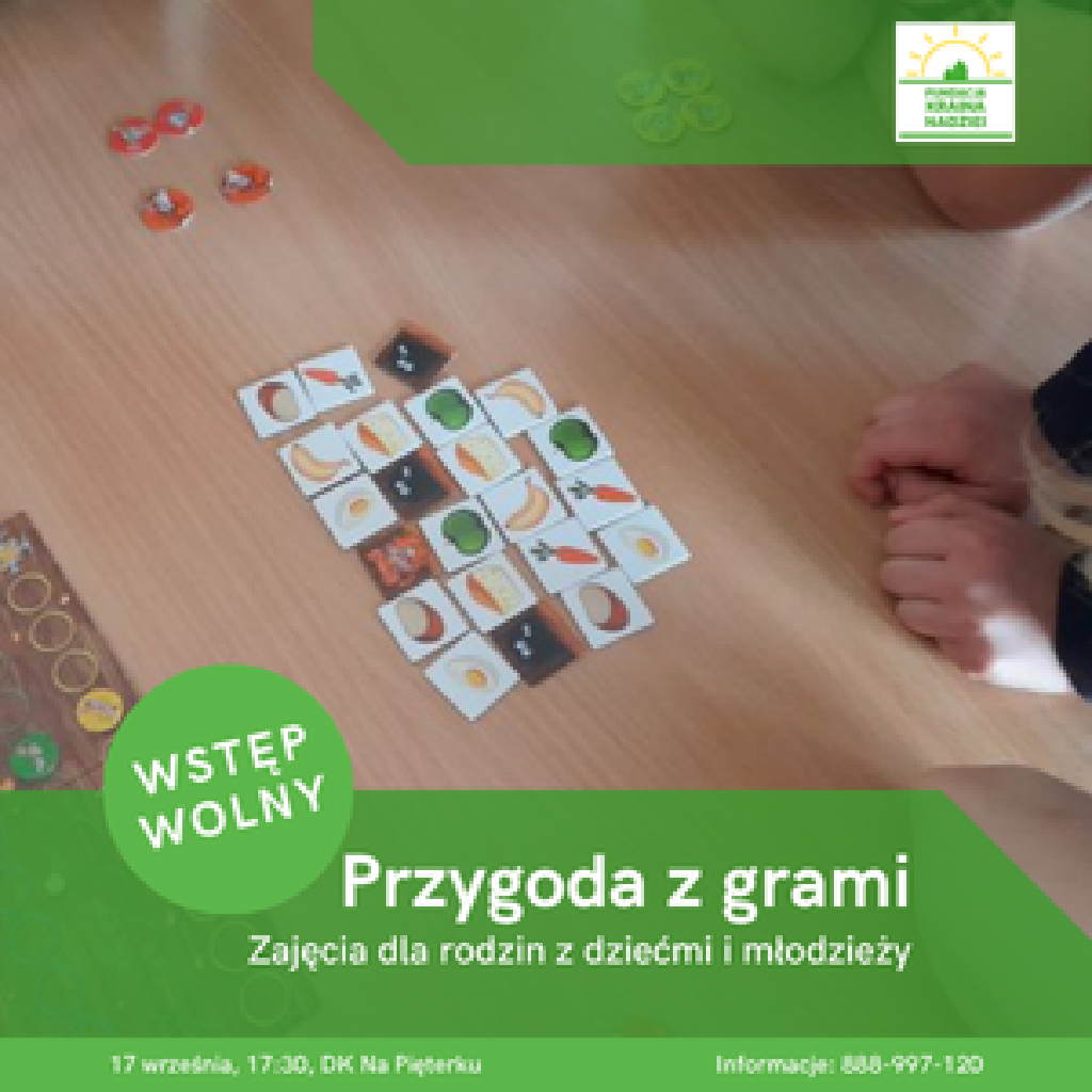 Przygoda z grami – zajęcia dla rodzin