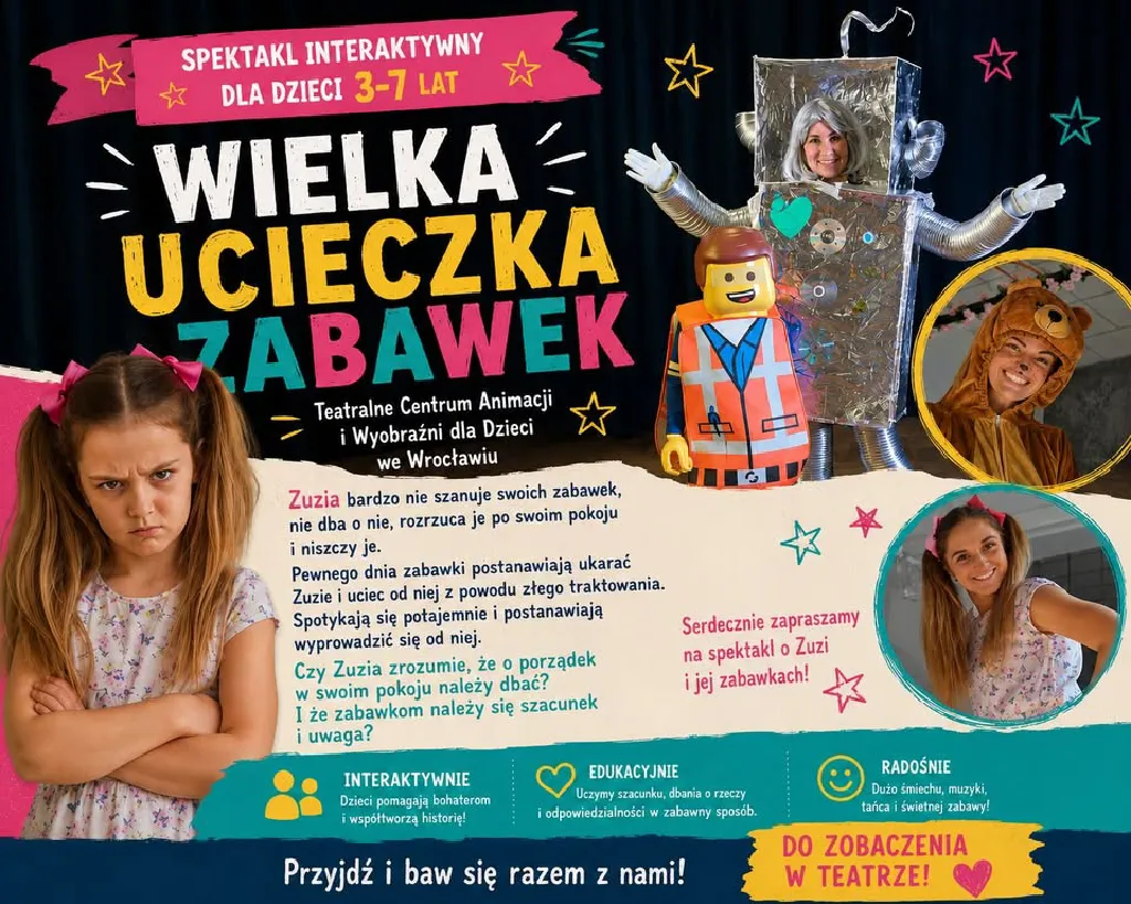 Wielka Ucieczka Zabawek – spektakl interaktywny