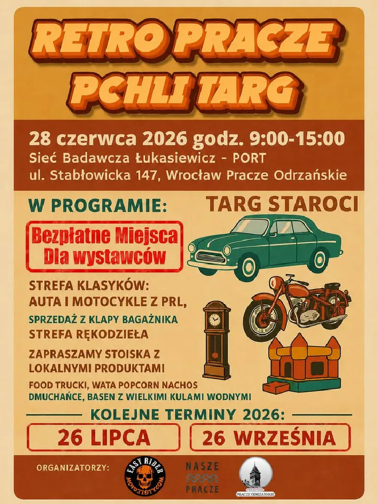 RetroPracze – sąsiedzki pchli targ i zlot klasyków