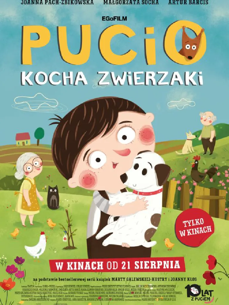 Pucio kocha zwierzaki – seans animacji