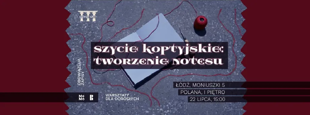 Szycie koptyjskie – warsztaty w Mediatece MeMo