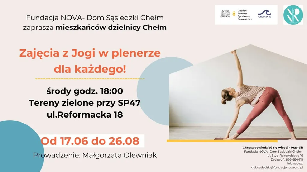 Joga w plenerze na Chełmie