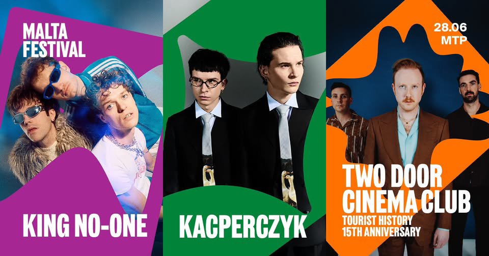 Malta Festival 2026: Two Door Cinema Club, Kacperczyk i King No-One