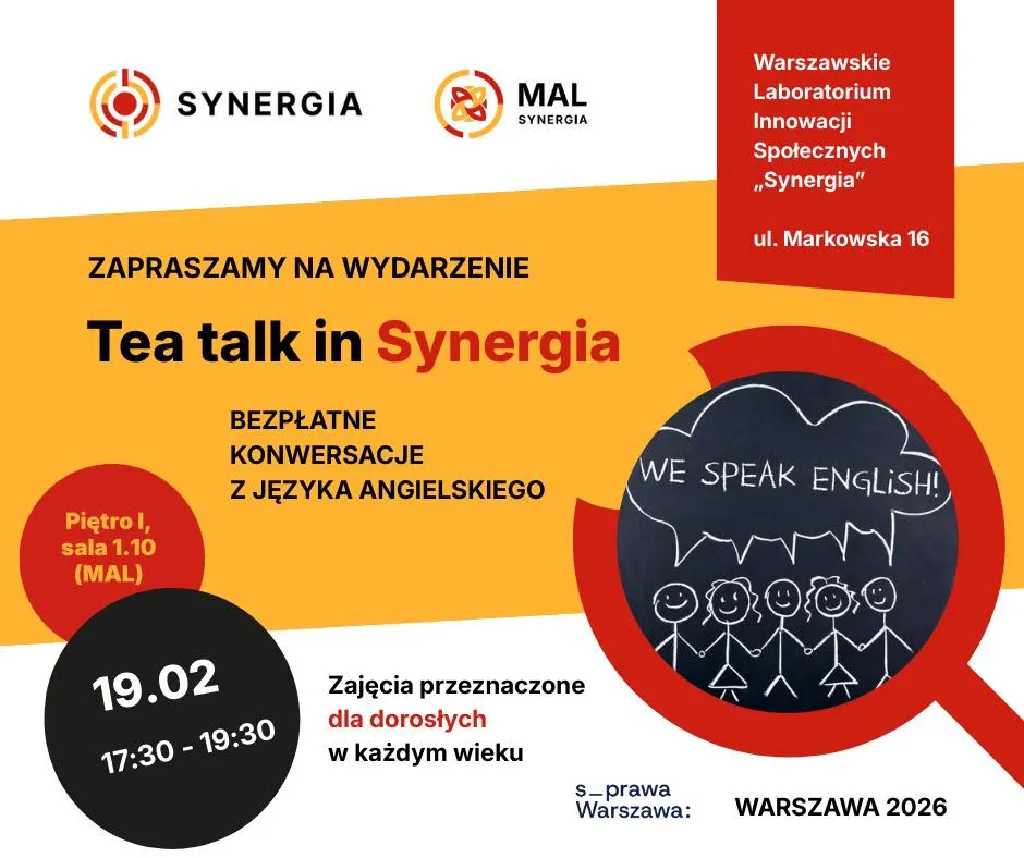 Tea Talk in Synergia – konwersacje po angielsku
