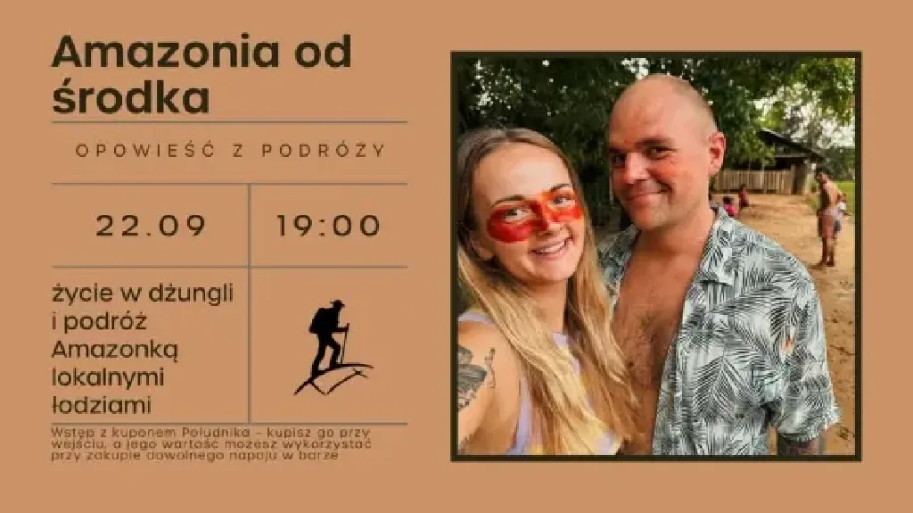 Amazonia od środka – prelekcja podróżnicza
