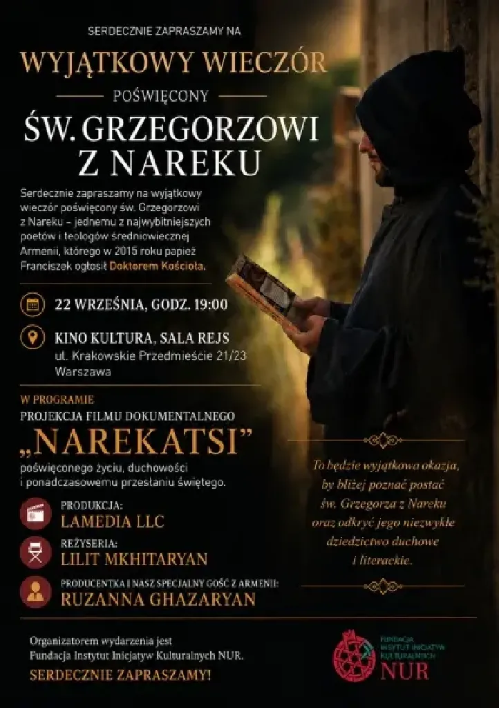 Narekatsi – pokaz filmu dokumentalnego