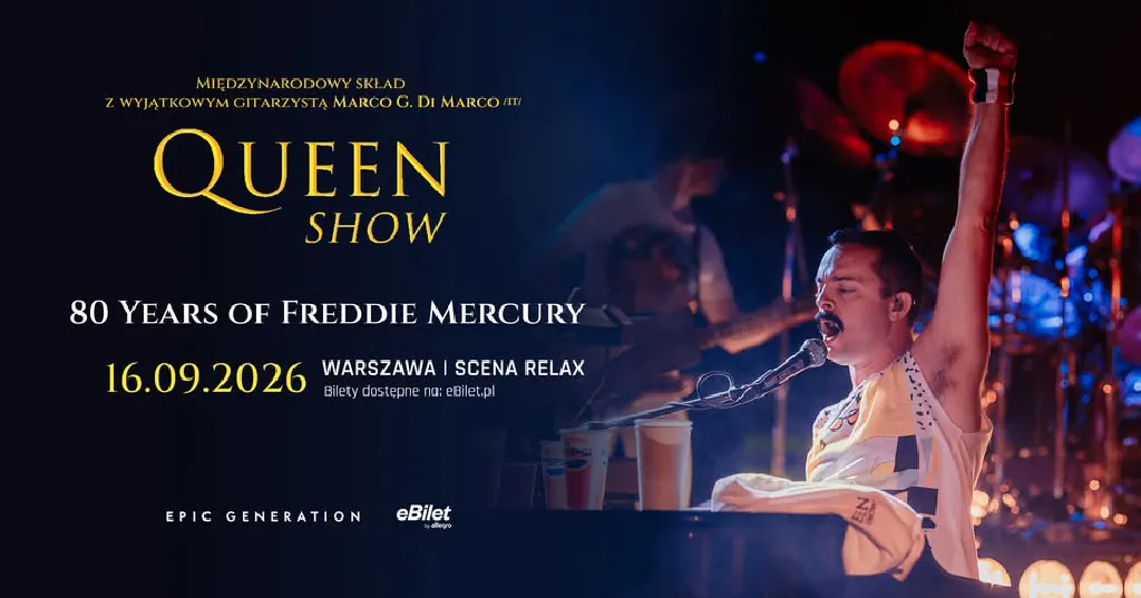 QUEENSHOW – Poland 2026 Tour: 80 Years of Freddie Mercury