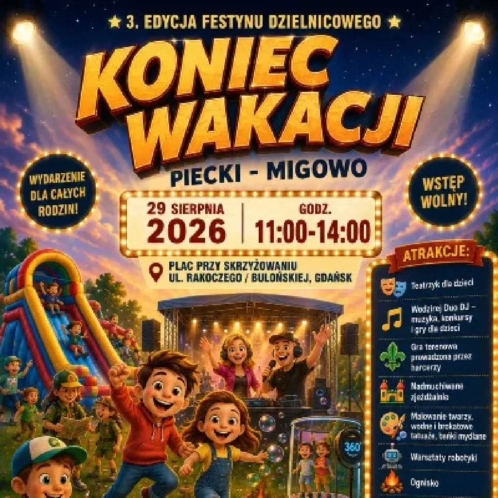 Festyn dzielnicowy Koniec wakacji – Piecki-Migowo
