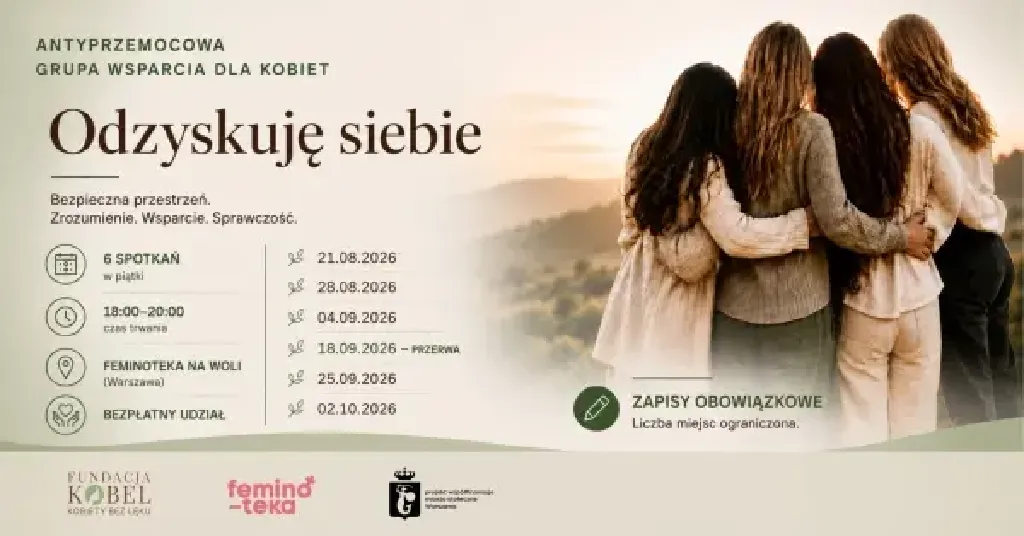 Odzyskuję siebie – antyprzemocowa grupa wsparcia dla kobiet