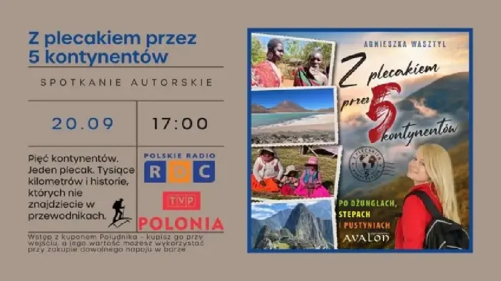 Z plecakiem przez 5 kontynentów – spotkanie z Agnieszką Wasztyl