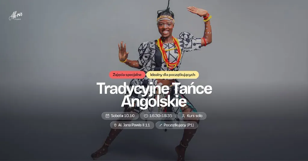 Tradycyjne tańce angolskie – warsztaty z Bráulią Chieta