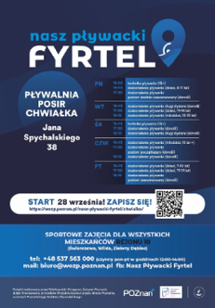 Nasz Pływacki Fyrtel Chwiałka – zajęcia sportowe