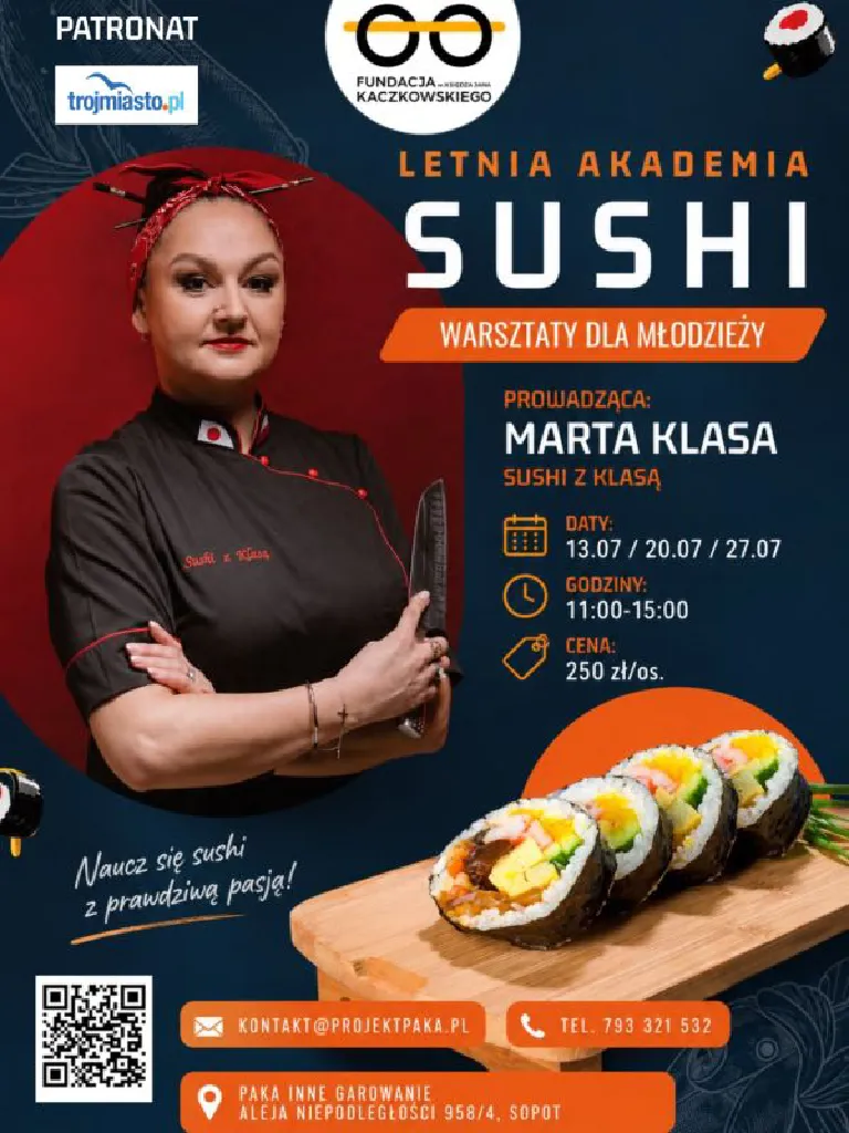 Letnia akademia sushi – warsztaty