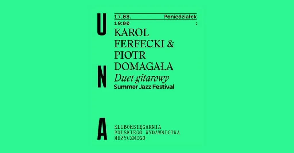 Karol Ferfecki & Piotr Domagała – Summer Jazz Festival Kraków