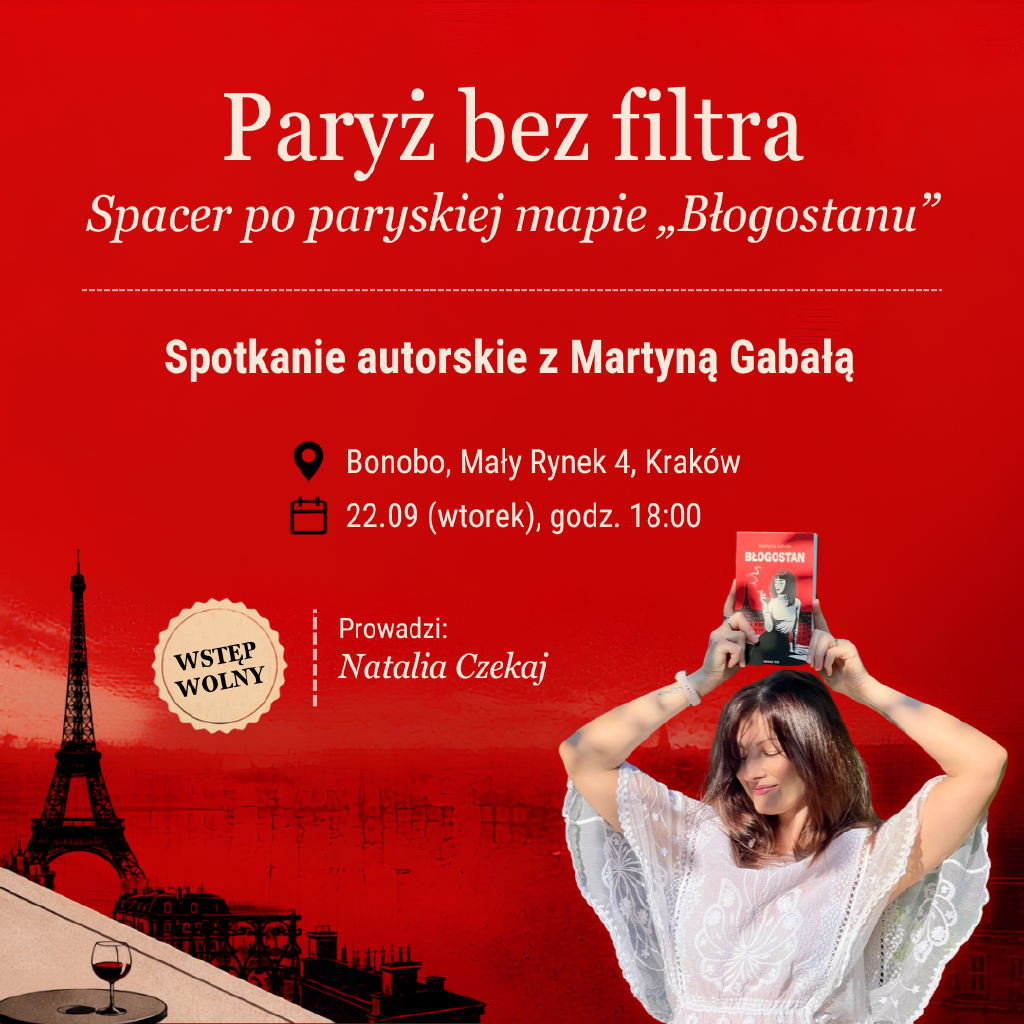 Paryż bez filtra – spotkanie autorskie z Martyną Gabałą