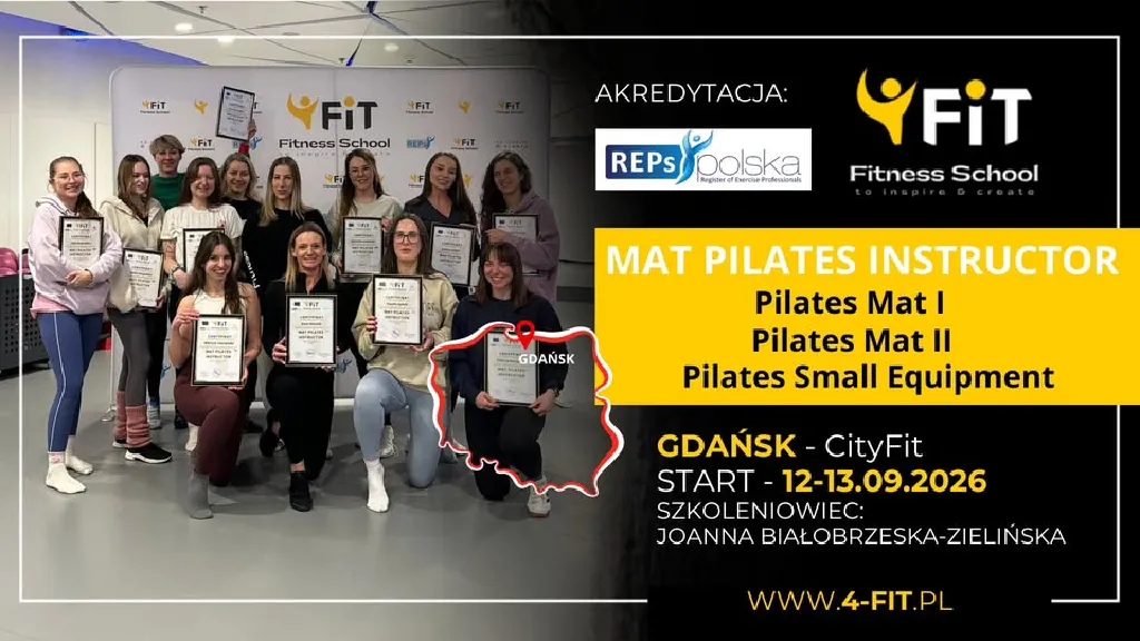 Kurs Mat Pilates Instruktor – szkolenie akredytowane