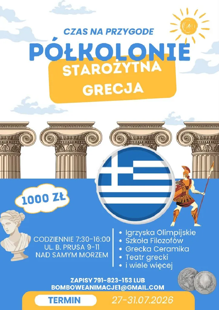 Półkolonie „Starożytna Grecja” – Gdynia