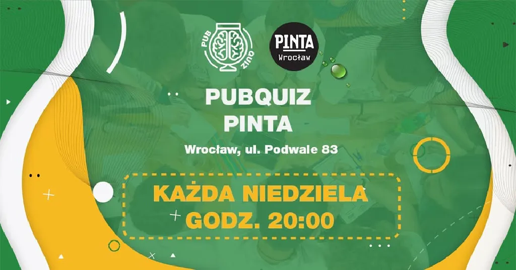 PubQuiz w PINTA – drużynowy quiz z nagrodami