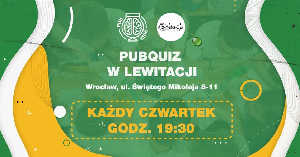 PubQuiz w Lewitacji – drużynowy quiz z nagrodami