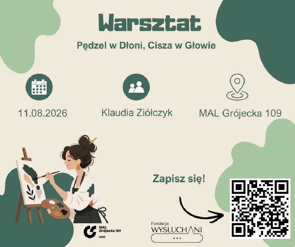 Pędzel w Dłoni, Cisza w Głowie – warsztat relaksacyjny