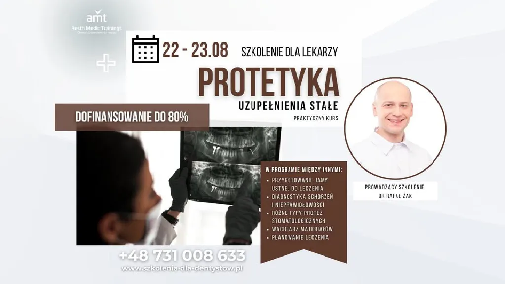 Protetyka – uzupełnienia stałe. Szkolenie dla lekarzy