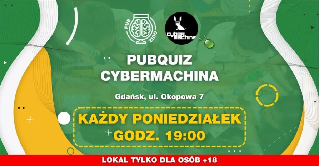 PubQuiz w Cybermachinie – drużynowy quiz z nagrodami