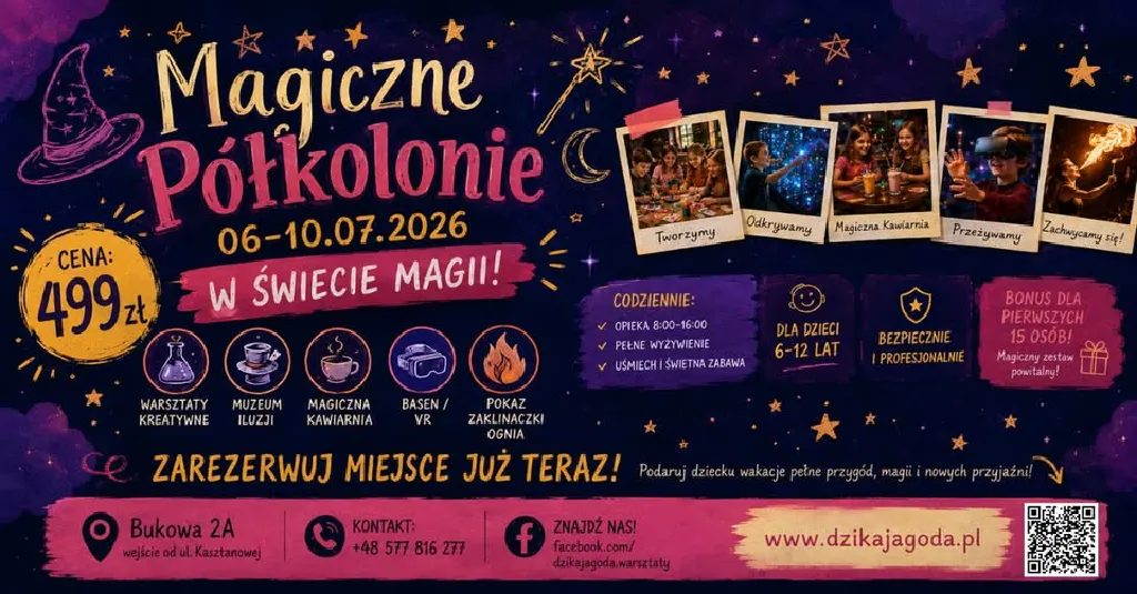 Magiczne półkolonie dla dzieci – Dzika Jagoda