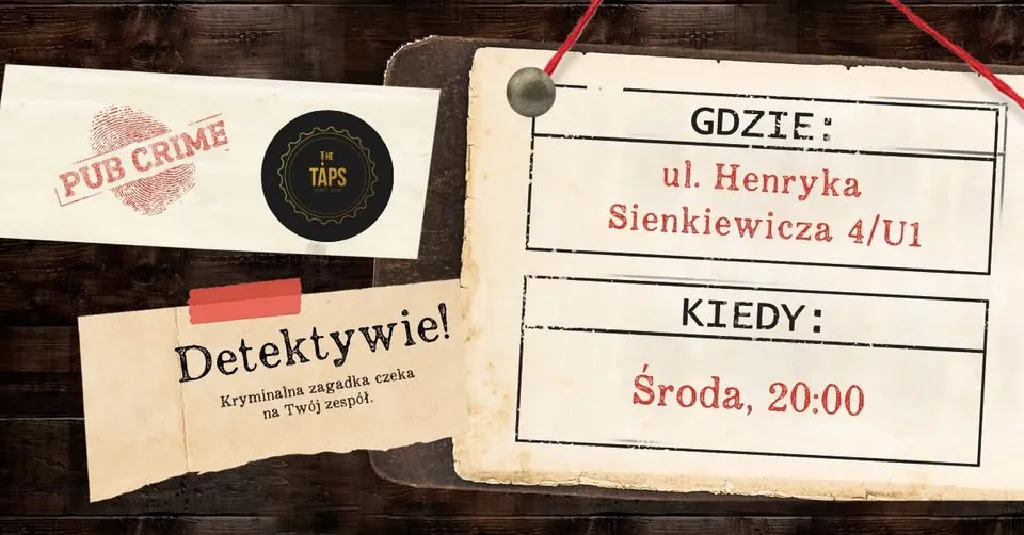 PubCrime w The Taps – drużynowa gra kryminalna
