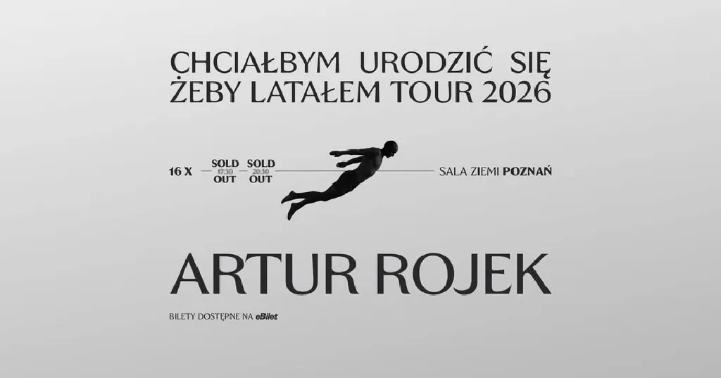 Artur Rojek – Chciałbym urodzić się żeby latałem Tour 2026