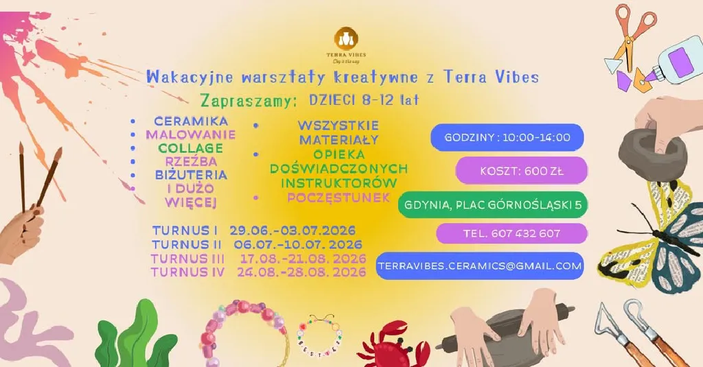 Wakacyjne Warsztaty Kreatywne TerraVibes – Gdynia