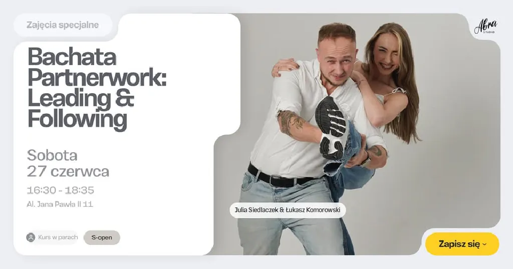 Warsztaty Bachata Partnerwork
