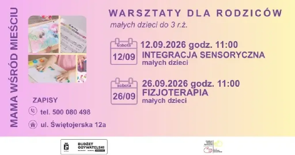 Warsztaty dla rodziców maluszków – rozwój ruchowy i sensomotoryka