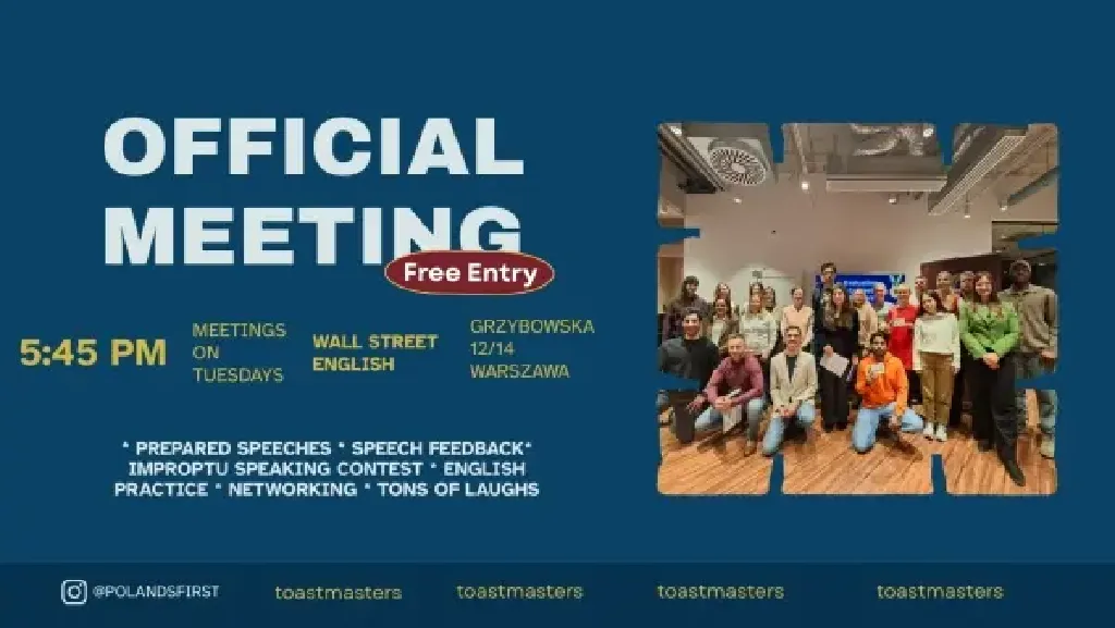 Public Speaking – spotkania Toastmasters