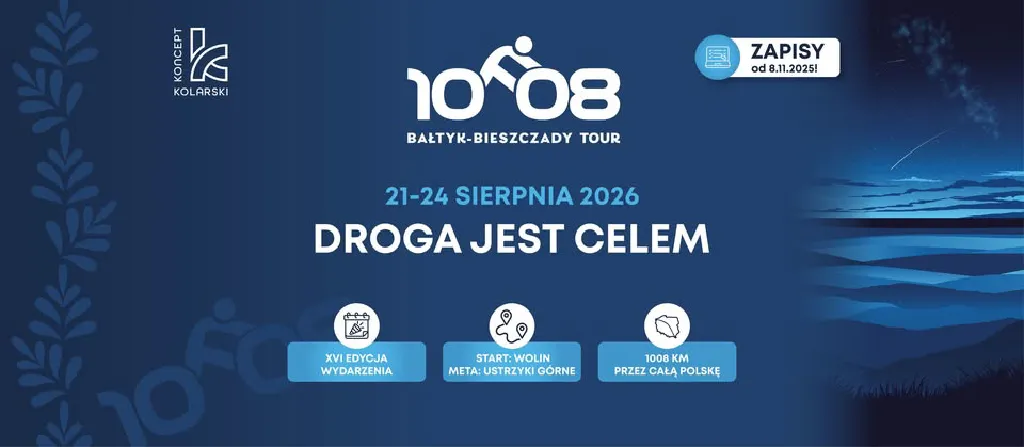 Bałtyk-Bieszczady Tour 2026