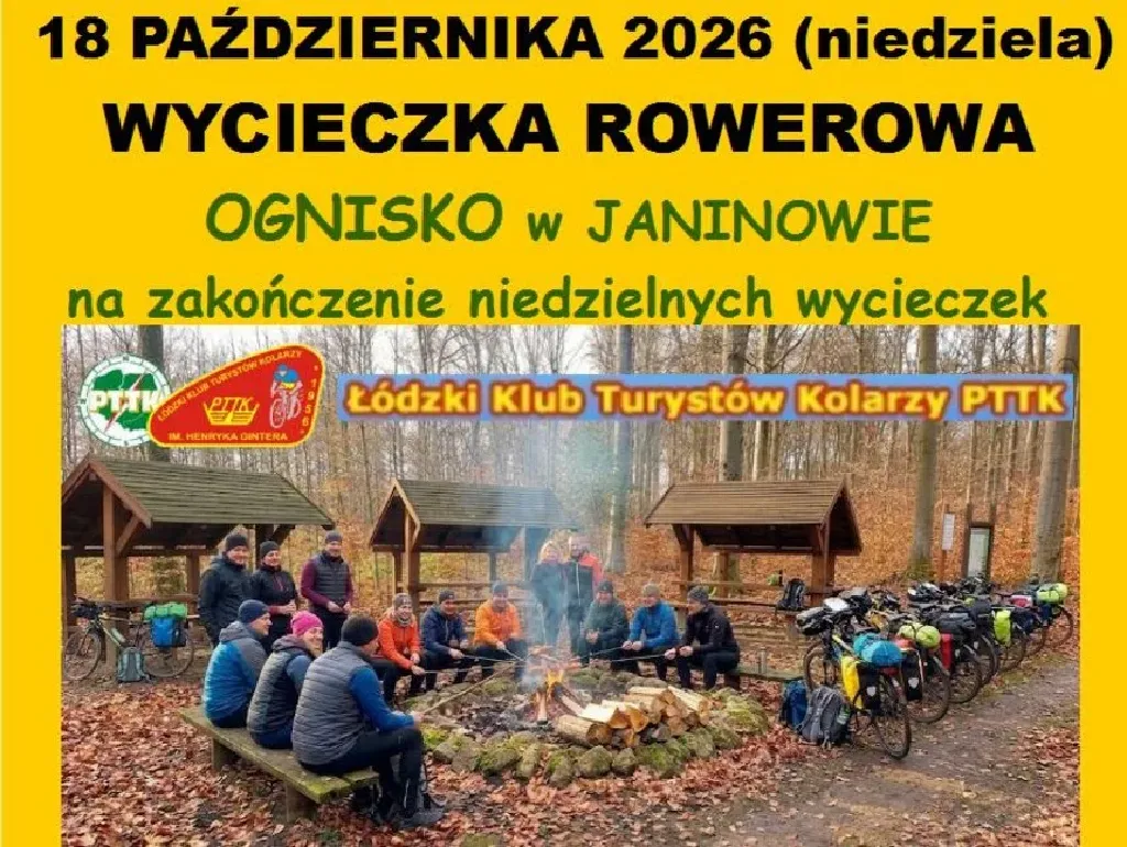 Wycieczka rowerowa z Łódzkim Klubem Turystów Kolarzy PTTK