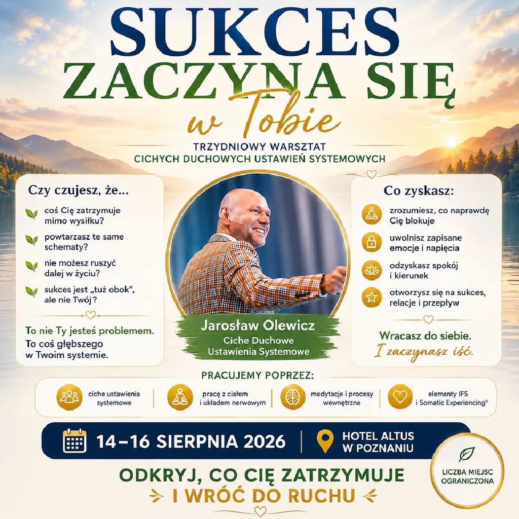 Sukces zaczyna się w Tobie – warsztaty systemowe