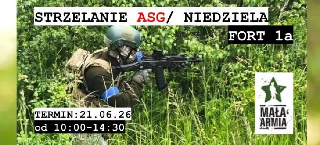 Niedzielne leśne strzelanie ASG na Forcie 1a