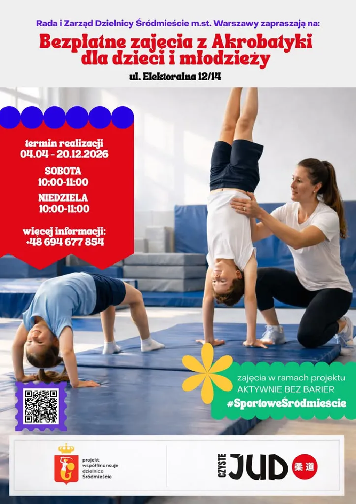 Akrobatyka dla dzieci i młodzieży