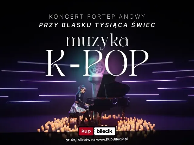 Hity K-popu na fortepianie przy świecach