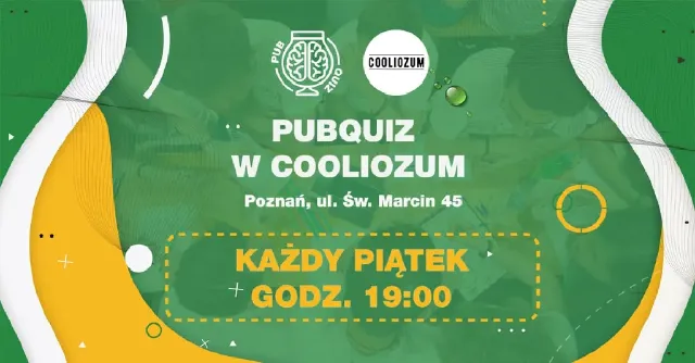 PubQuiz w Cooliozum – drużynowy quiz z nagrodami