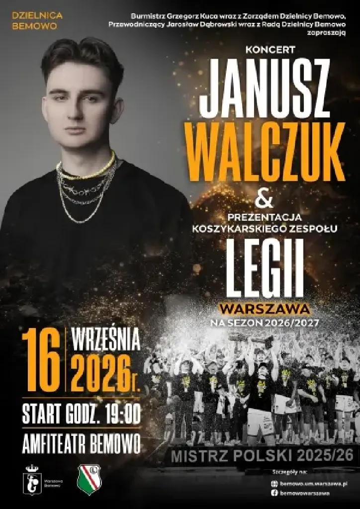 Prezentacja Legii Kosz i koncert Janusza Walczuka
