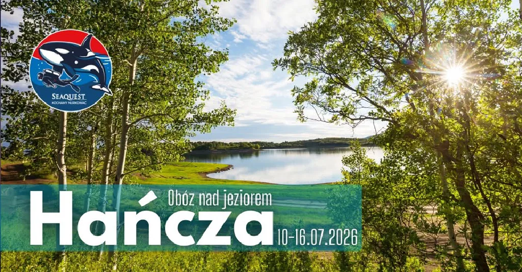 Obóz nurkowy nad jeziorem Hańcza
