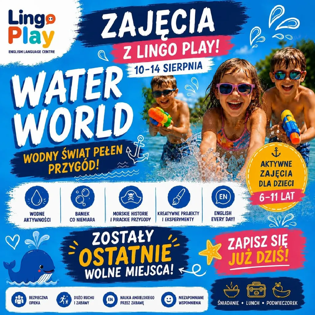 Water World Lingo Play – wakacyjne kursy angielskiego