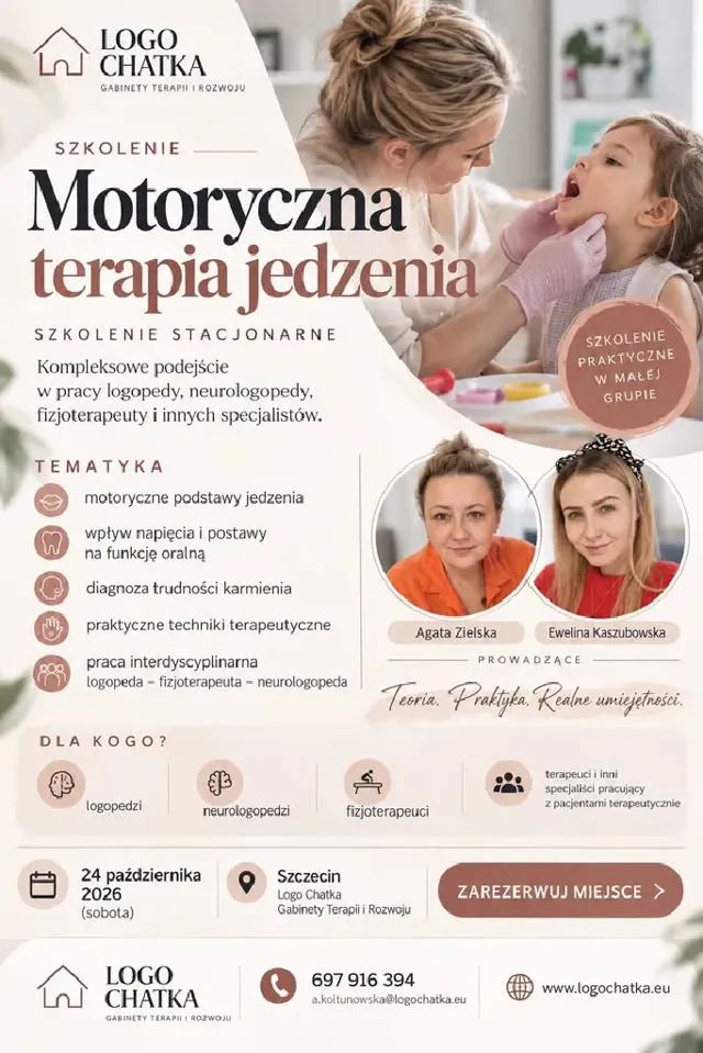 Motoryczna terapia jedzenia – szkolenie stacjonarne