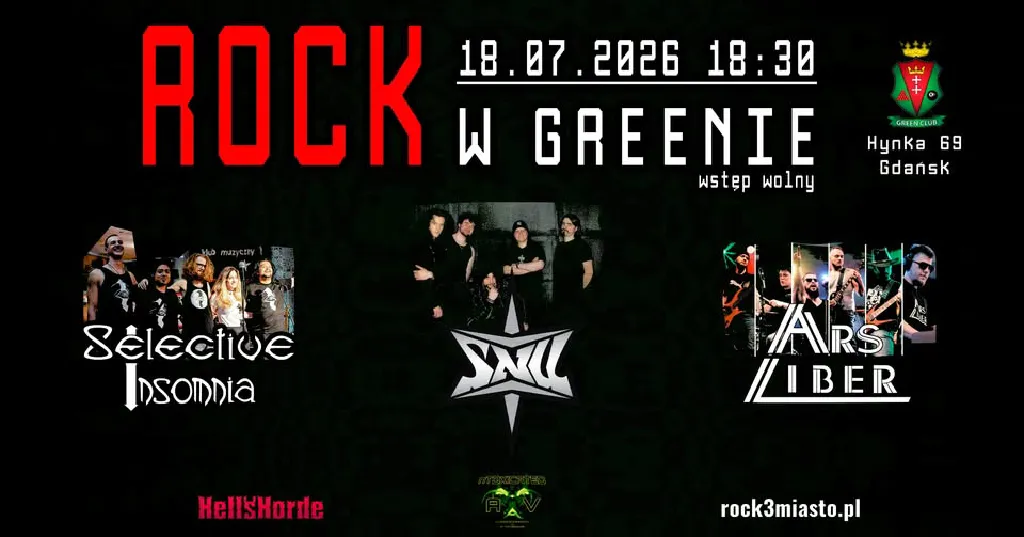 Rock w GREENIE – Selective Insomnia, SNU, Ars Liber