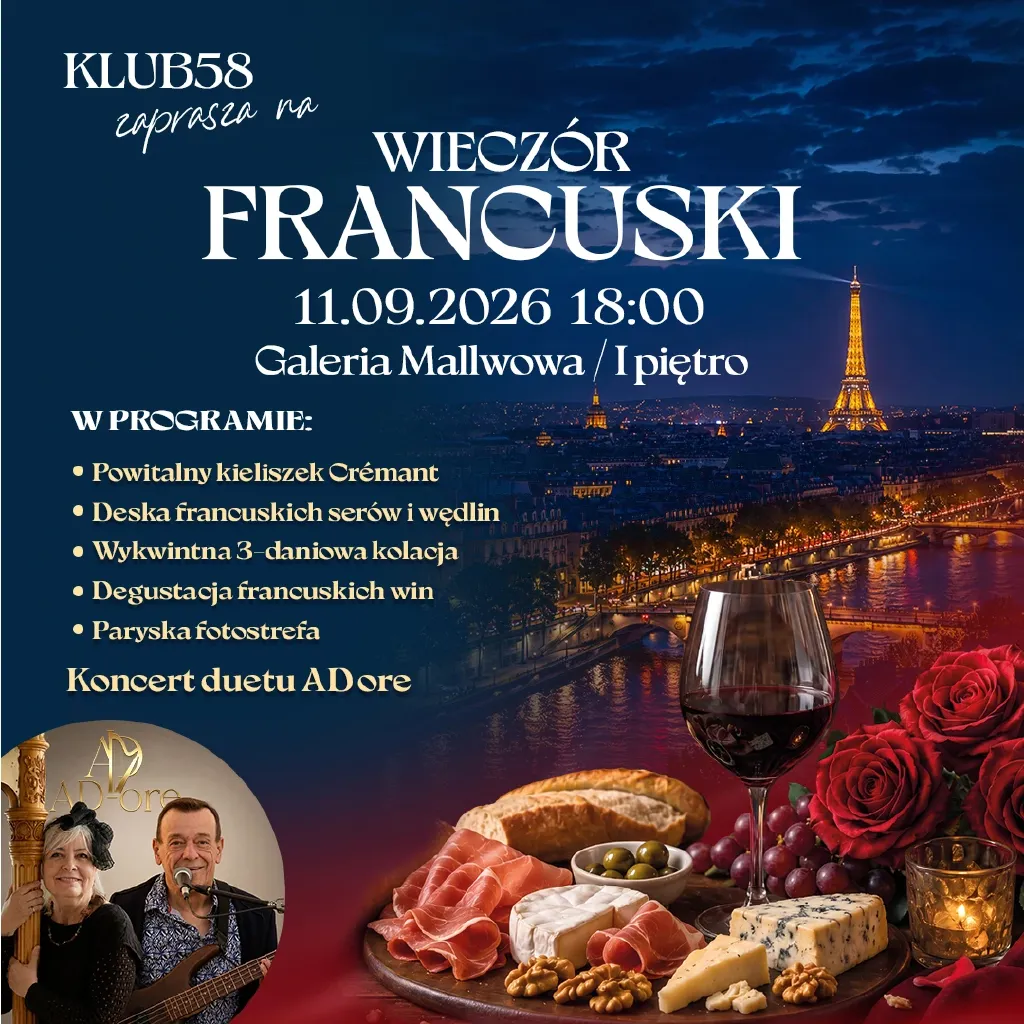 Wieczór Francuski w Klubie 58